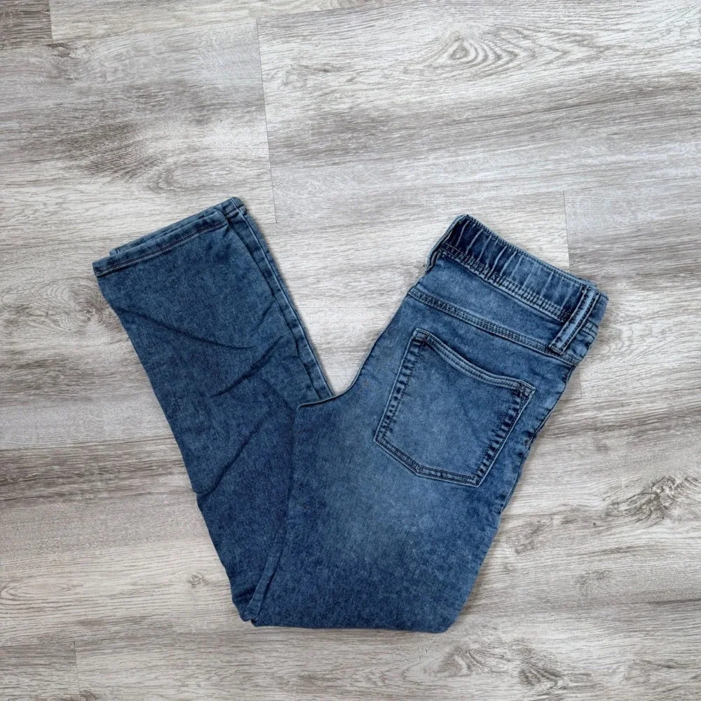 Gap Kids Slim Stretch‎ Jeans XL Elastic Waist Blue Denim Adjustable Waist